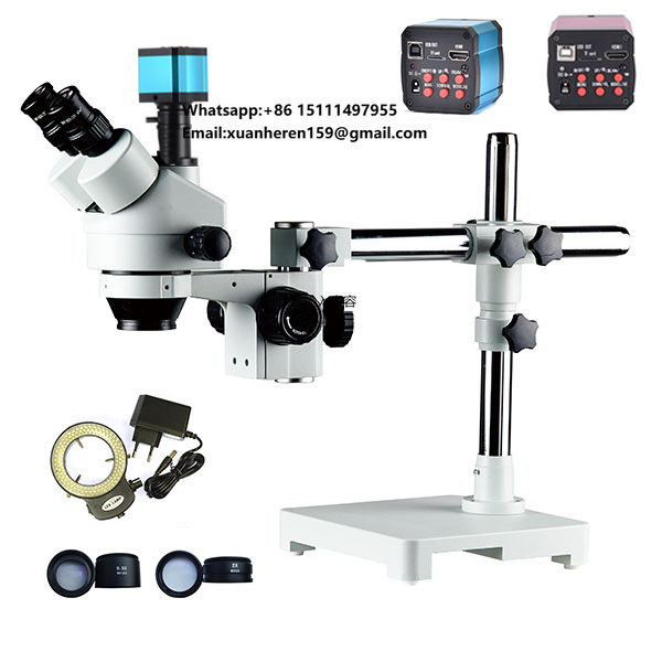 Stereo Trinocular Microscope Pcb - 3.5X -90X Trinocular Zoom Stereo Microscope