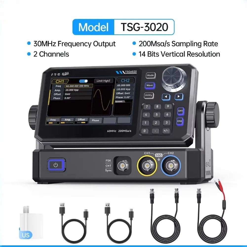 TSG3020 Dual Channel Function  - đánh giá và giá Function Arbitrary Waveform Generator
