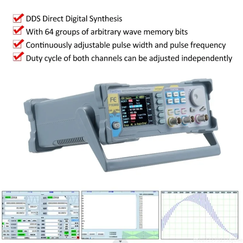 FeelElec FY8300S 60/40/20MHz 3 - đánh giá và giá Function Arbitrary Waveform Generator