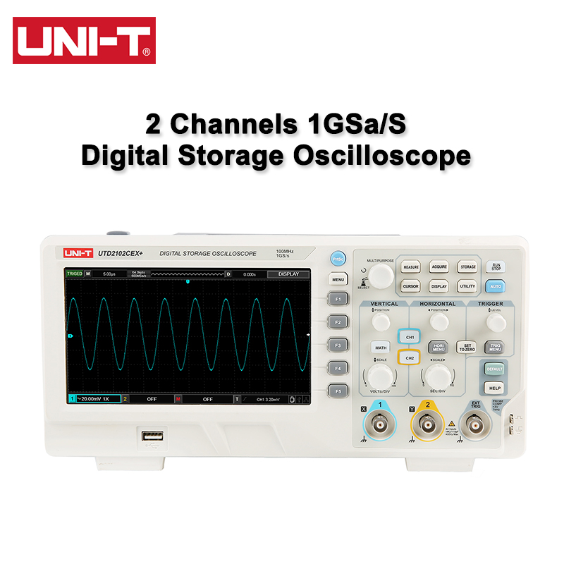 UNI-T Digital Oscilloscope UTD - đánh giá và giá Digital Storage Oscilloscope 100Mhz