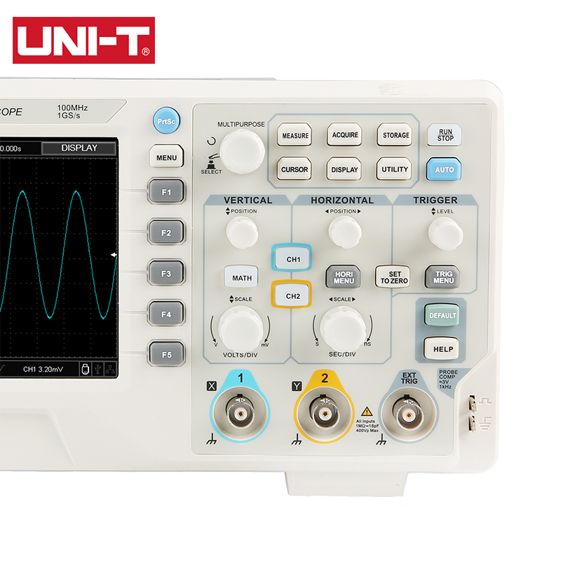 UNI-T Digital Oscilloscope UTD - đánh giá và giá Digital Storage Oscilloscope 100Mhz