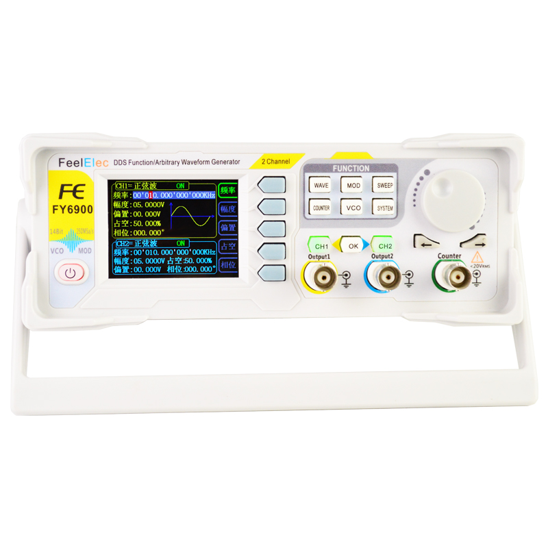 Mới FY6900 60MHz Kênh Đôi DDS  - đánh giá và giá Function Arbitrary Waveform Generator