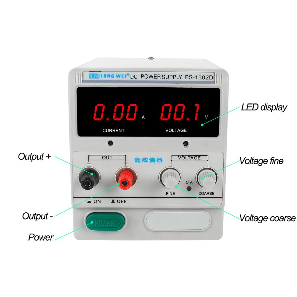 LW PS-1502D 1503D  PS-1505D 15 - đánh giá và giá Linear Lab Power Supply Adjustable