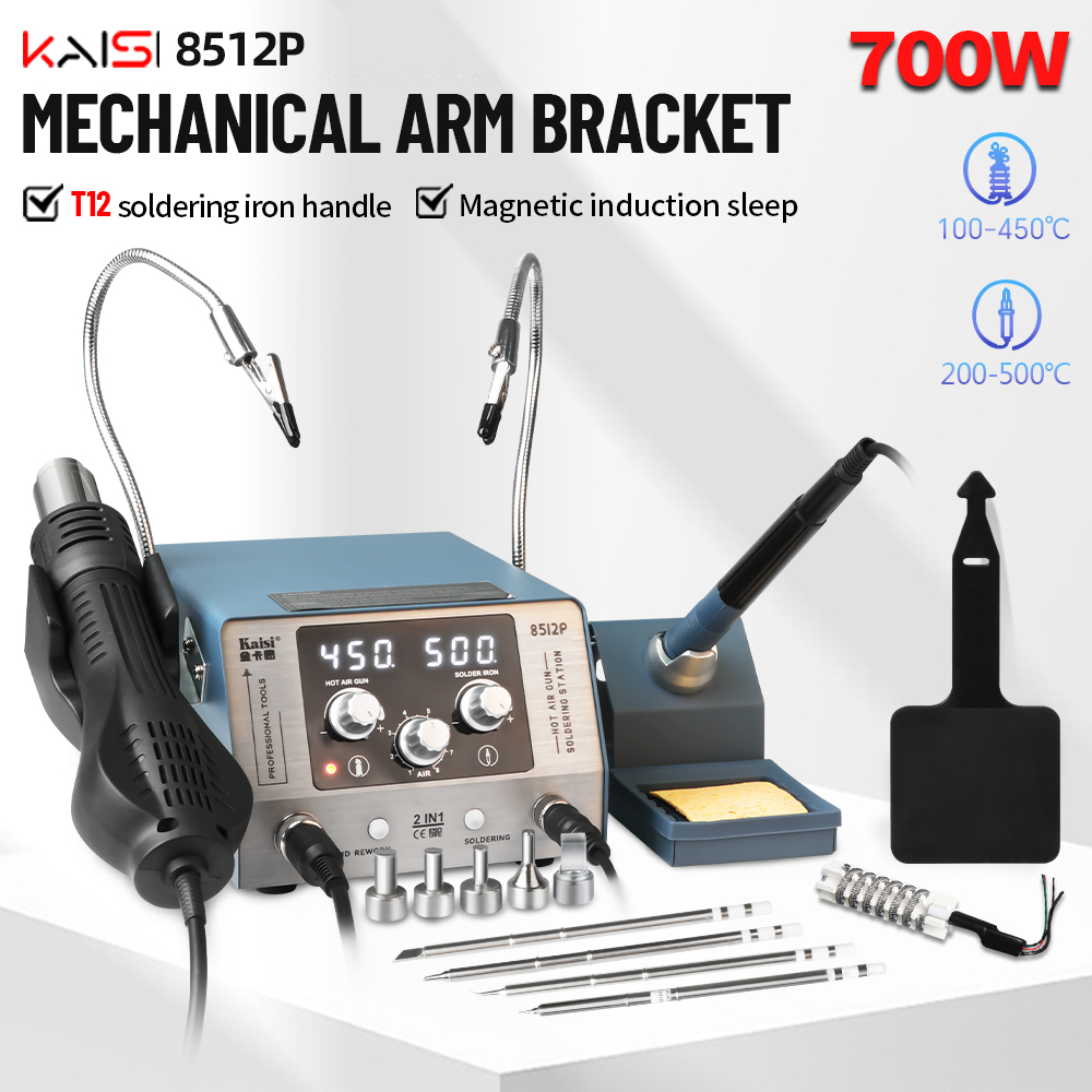 Kaisi 8512P Soldering Station  - đánh giá và giá Hot Air Rework Station T12