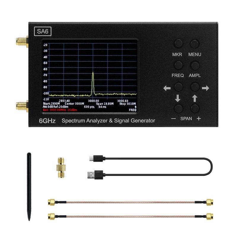 SA6 Spectrum Analyzer, English - đánh giá và giá Signal Generator Spectrum Analyzer